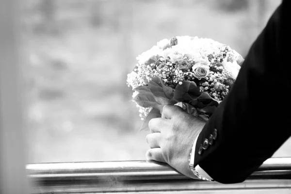 Красивые Свежие Свадебные Цветы — стоковое фото