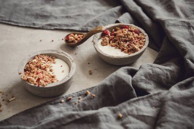 Granola. Masada nefis bir kahvaltı.
