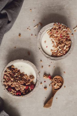 Granola. Masada nefis bir kahvaltı.