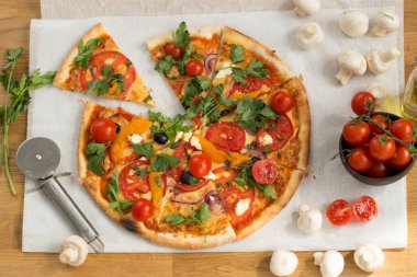 Masada nefis bir pizza