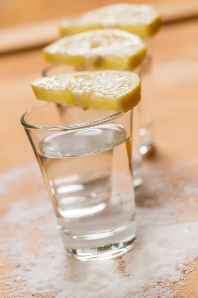 Tequila Med Citron Och Salt — Stockfoto