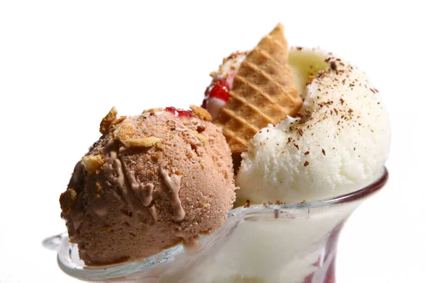 アイスクリームのクローズアップビュー — ストック写真