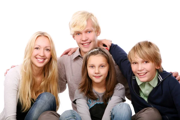 Gelukkig Mooi Vrouw Met Glimlach — Stockfoto