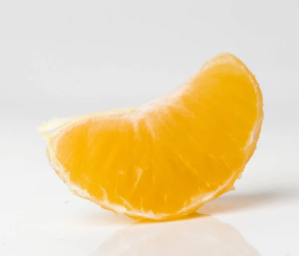 Mandarin Auf Weißem Hintergrund — Stockfoto