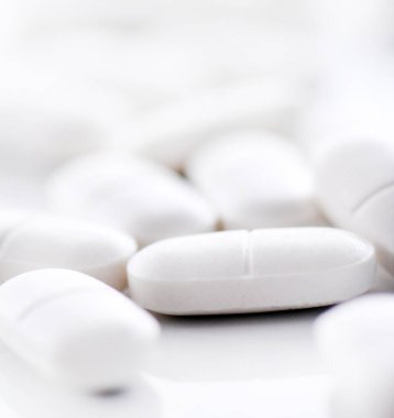hapları beyaz arka plan üzerinde makro