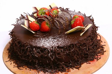 Lezzetli meyveli kek yakın çekim görüntüsü