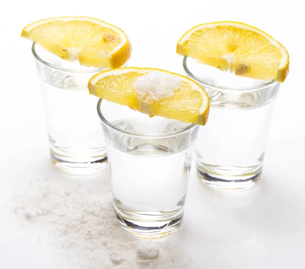 Tequila Con Limón Sal —  Fotos de Stock