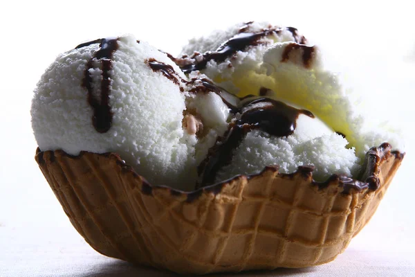 アイスクリームのクローズアップビュー — ストック写真