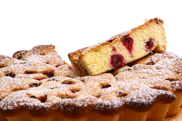 Tatlı meyveli kek yakın çekim görüntüsü