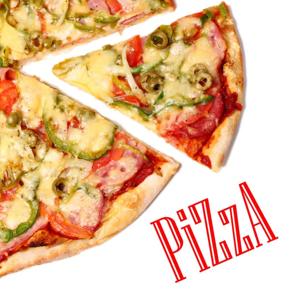 Згусток Смачної Італійської Піци — стокове фото