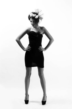 güzel genç model vintage gelin görüntü