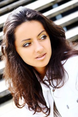 güzel ve çekici bir kadın Park