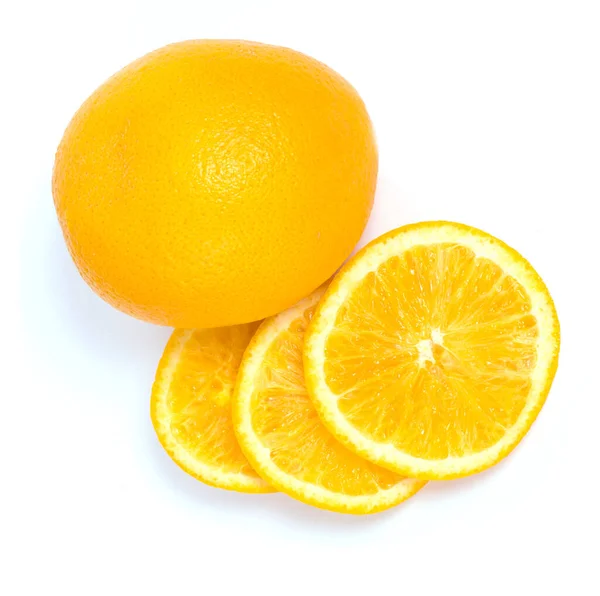 Citrus Delicious Orange White Background — Stock Photo, Image