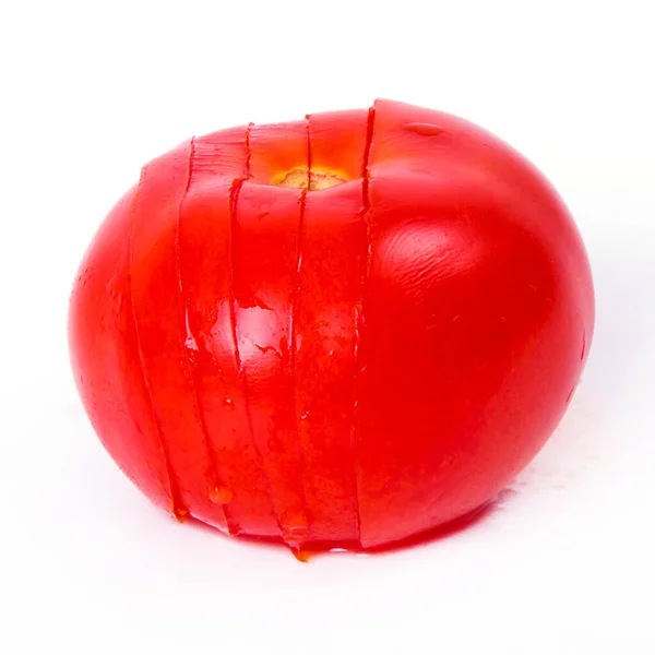 Red Tomato White Background — Stock Photo, Image