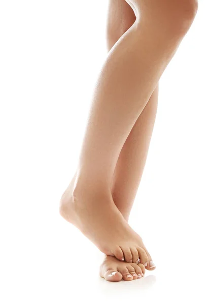 Hautpflege Füße Großaufnahme — Stockfoto