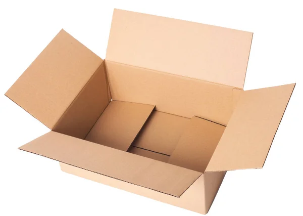 Carton Boxes White Background — Stock Photo, Image