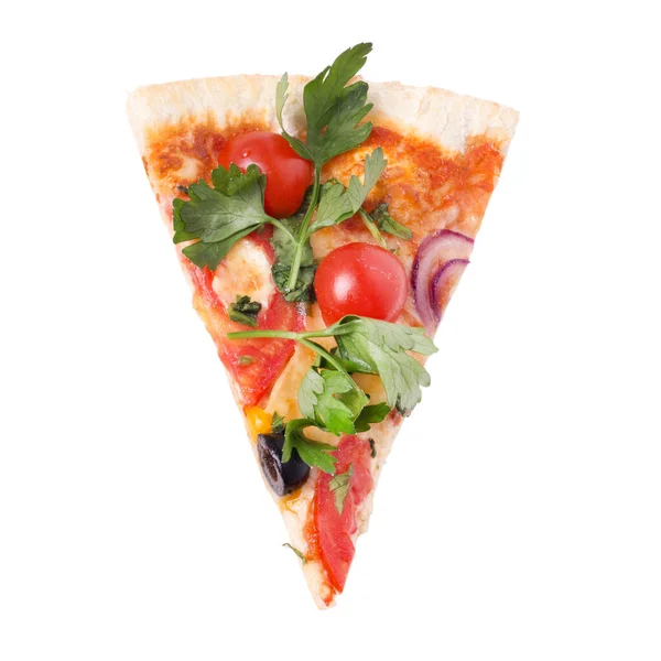 Pizza White Background — Stock Photo, Image