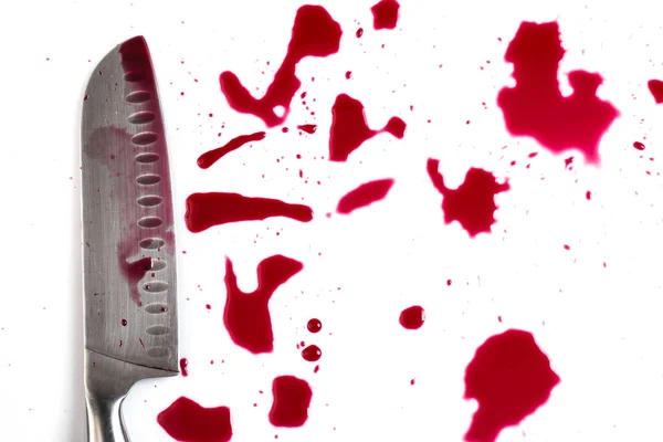 Murder Knife Pool Blood — Stock Photo, Image