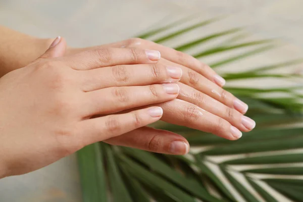 Hautpflege Hände Großaufnahme — Stockfoto