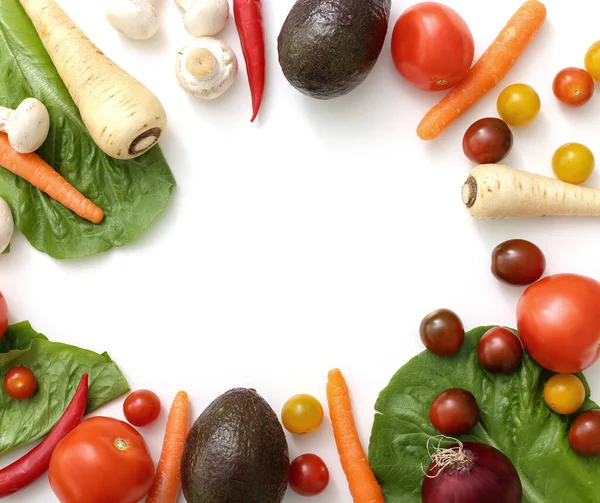 Légumes Crus Frais Sur Table — Photo