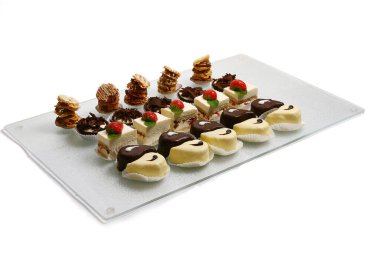 Tatlı meyveli kek yakın çekim görüntüsü