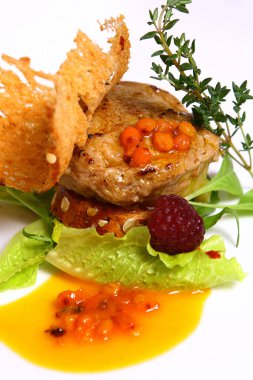 Tatlı meyveli kek yakın çekim görüntüsü