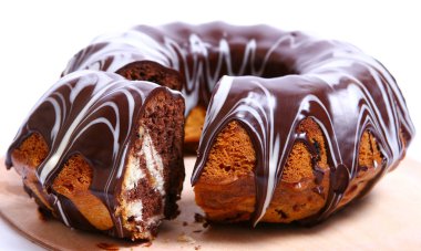 Lezzetli meyveli kek yakın çekim görüntüsü