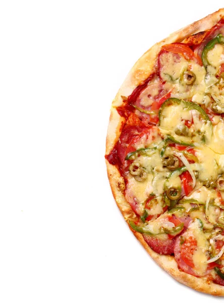 Close Tasty Italian Pizza — Stock Photo, Image