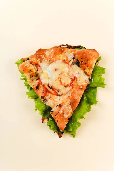 Comida Delicioso Pedazo Pizza — Foto de Stock