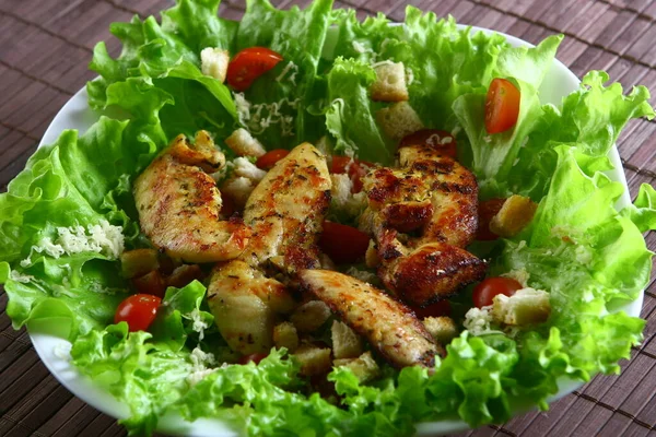 Cezar Salad Close View — Stock Photo, Image