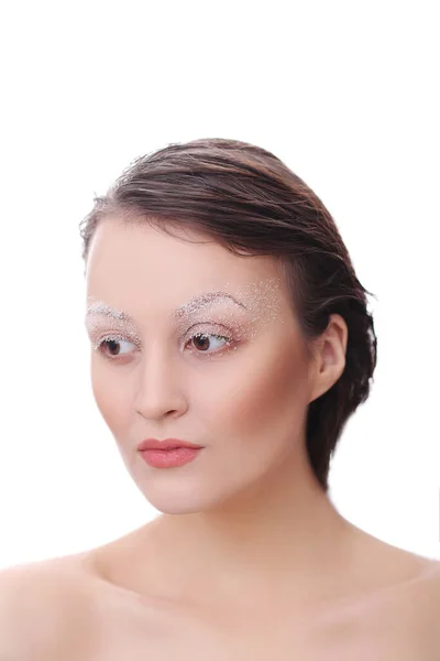 Belleza Mujer Con Maquillaje Artístico — Foto de Stock