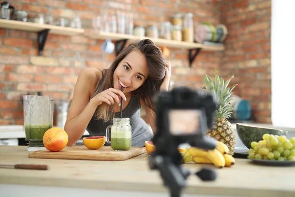 Cook Vlogger Kitchen — Stock Photo, Image