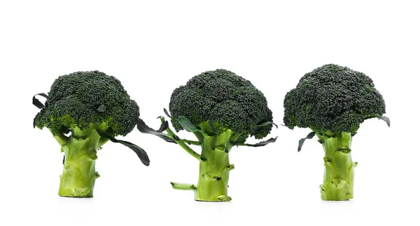 Heerlijke Broccoli Een Witte Achtergrond — Stockfoto