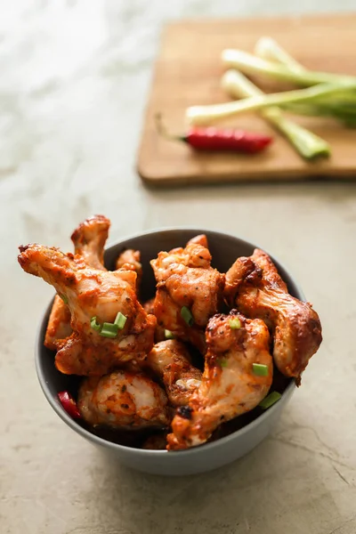 Food Cooking Fried Chicken Legs — Stock Photo, Image