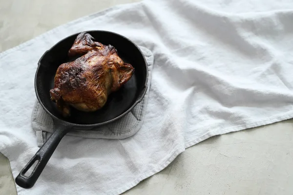 Fried Chicken Frying Pan — Stock Photo, Image