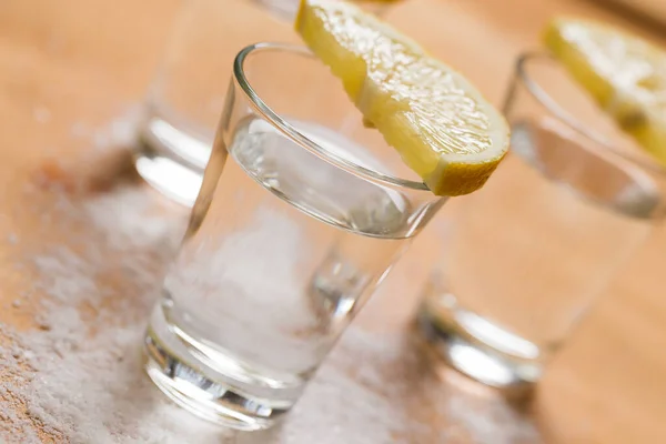 Tequila Med Citron Och Salt — Stockfoto