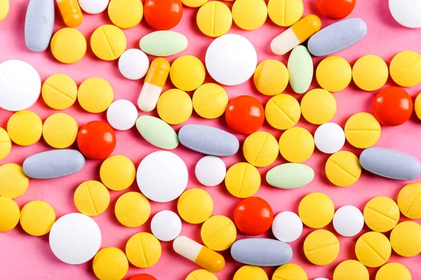 Medicina Farmacia Tabletas Sobre Mesa — Foto de Stock
