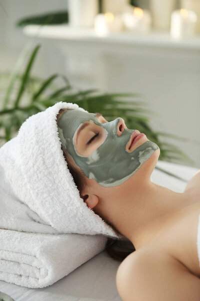 Beauty and healthcare. Woman in spa salon