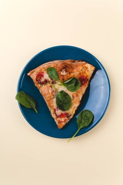Yiyecekler. Lezzetli bir pizza.