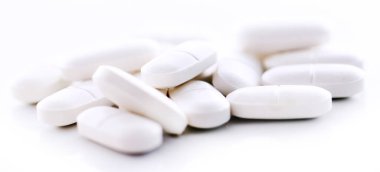 hapları beyaz arka plan üzerinde makro