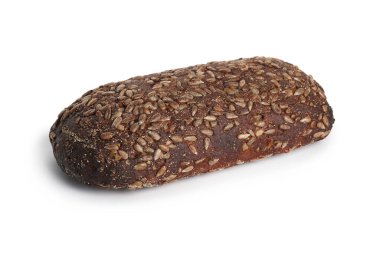 Beyaz arkaplanda ekmek somunu