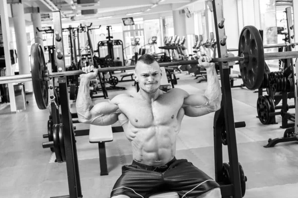 Fitness Bodybuilding Powerful Man Workout — Stock Photo, Image