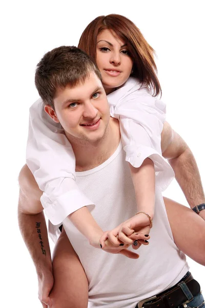 Young Attractive Happy Couple — Stock Photo, Image