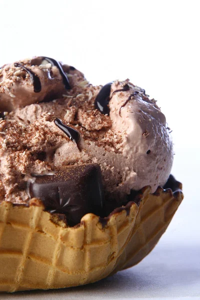 Helado Con Desierto —  Fotos de Stock