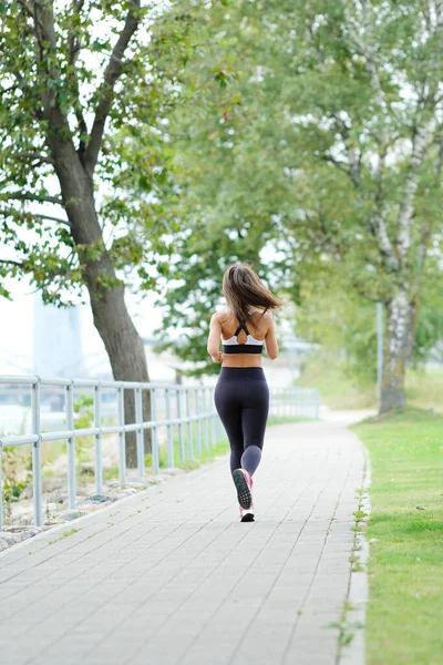 Sport Fitness Woman Exercising Street — Stock Photo, Image