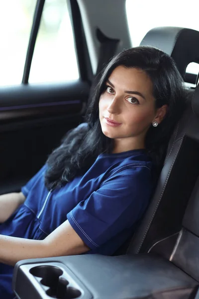 Businesswoman Car Passanger — Stock Photo, Image