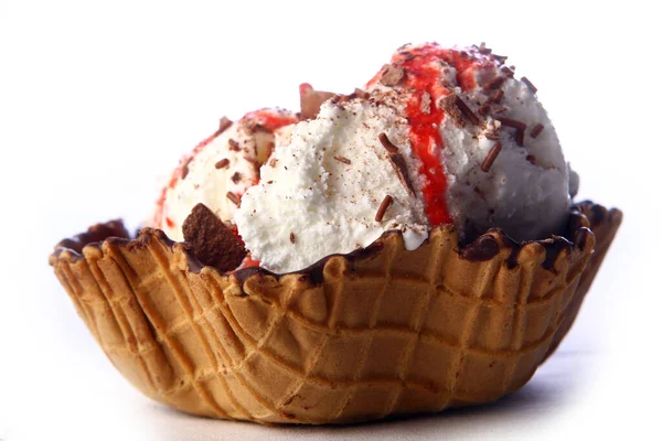 Coold Sweet Chocolate Ice Cream — Stock Photo, Image