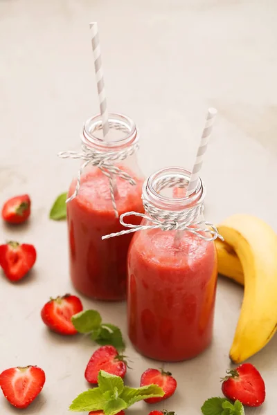 Delicious Smoothie Drink Table — Stock Photo, Image