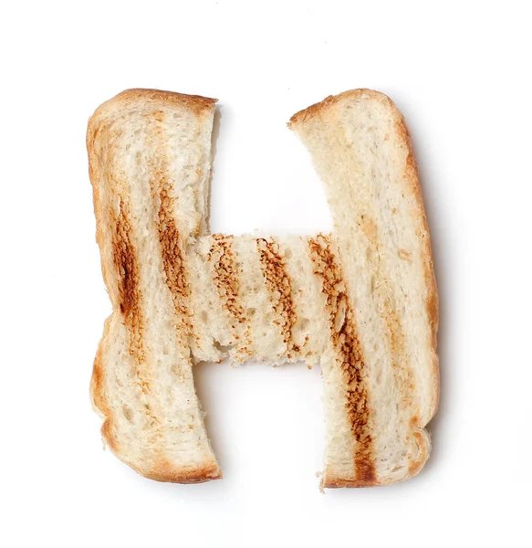 Ekmek Kızartma Mektupları Masada — Stok fotoğraf