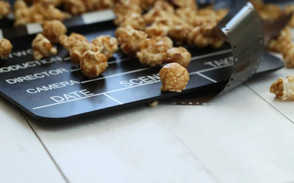 Entretenimiento Deliciosas Palomitas Cine — Foto de Stock